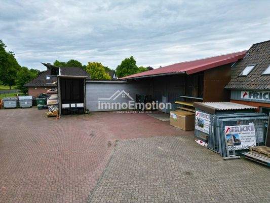 Blick Richtung Abbundhalle 