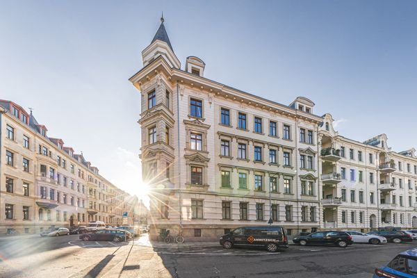 Leipzig - Waldstraßenviertel | Fassade - Straßenseite 