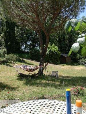 Garten mit Hängematte