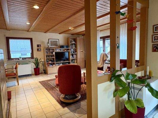 Sicht ins Wohnzimmer