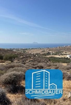 Kreta, Kalamaki: Atemberaubendes Grundstück mit unverbautem Meerblick zu verkaufen