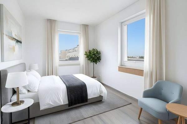 Gästezimmer digital möbliert