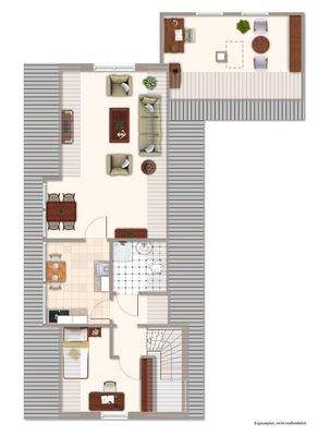 Grundrissbeispiel Dachgeschoss