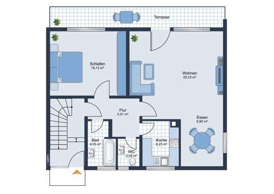 Haus Nr. 1a_Grundriss Erdgeschoss,