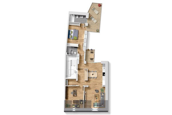 Wohnung im Dachgeschoss