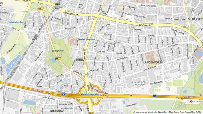 Geolyzer Kartenausschnitt