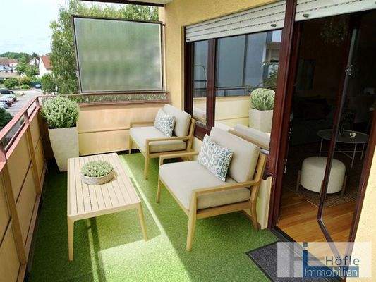 Balkon - virtuell möbliert