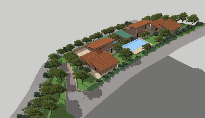 Entwurf für ein Hotelprojekt