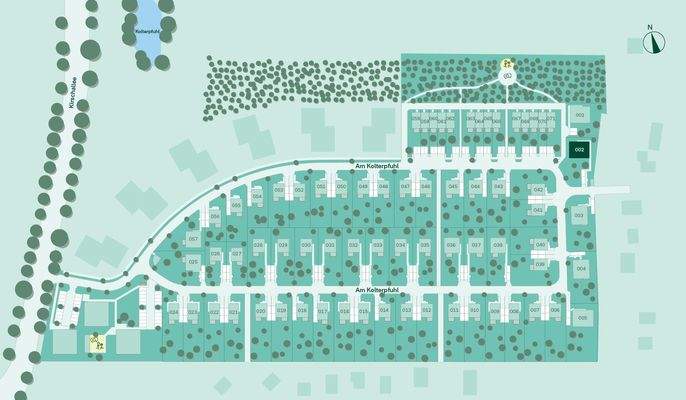 Lage des Einfamilienhauses im Quartier