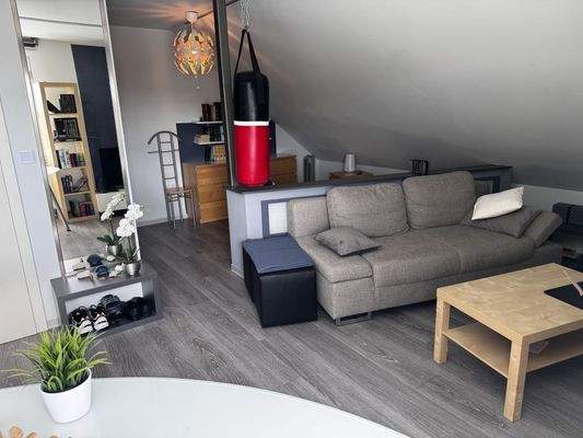 Sicht in ein Apartment im OG