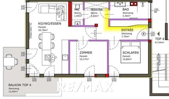 Grundriss Top 4