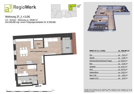 Grundriss Whg. 27 - 1. DG