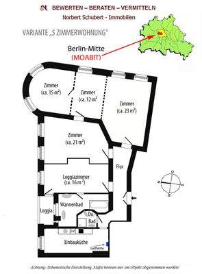 Grundrissvariante 5 Zimmer