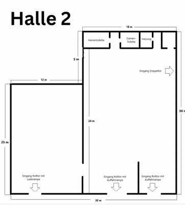 Grundriss Halle 2