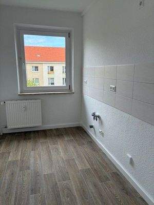 Einblick in die neue Küche 