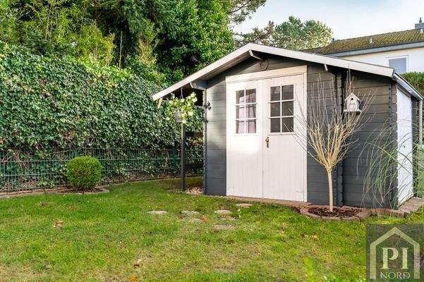 Gartenhaus mit Platz für Gartengeräte