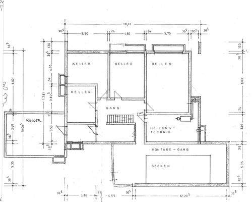 Grundriss Kellergeschoss