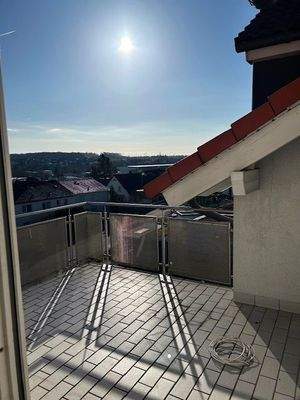 .. sonniger Dachterrasse