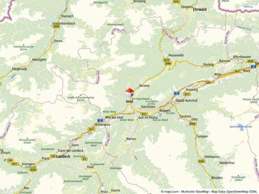 Geolyzer Kartenausschnitt