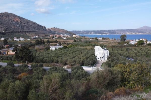 Kreta, Kalyves: Grundstück in Strandnähe mit herrlichem Meerblick zu verkaufen