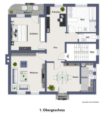 Grundriss nicht maßstabsgerecht