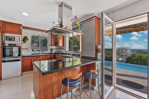 Kitchen in villa in Palmanova