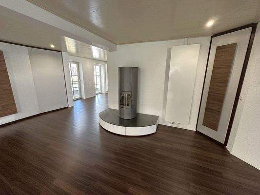 Wohnbereich mit Kaminofen