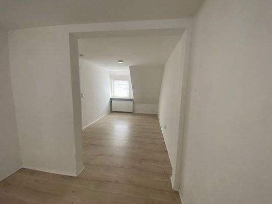 Blick ins Schlafzimmer