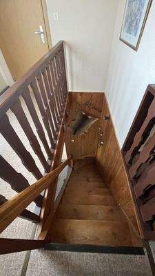 Treppe vom Obergeschoss
