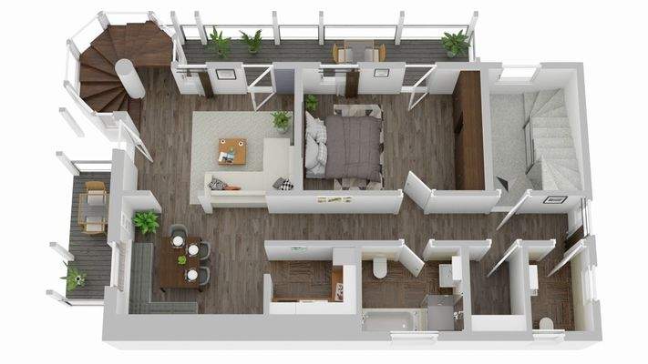 Grundrissskizze 1.OG