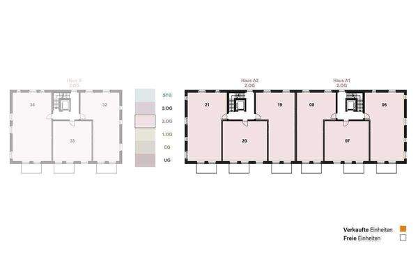 Geschossübersicht 2. OG