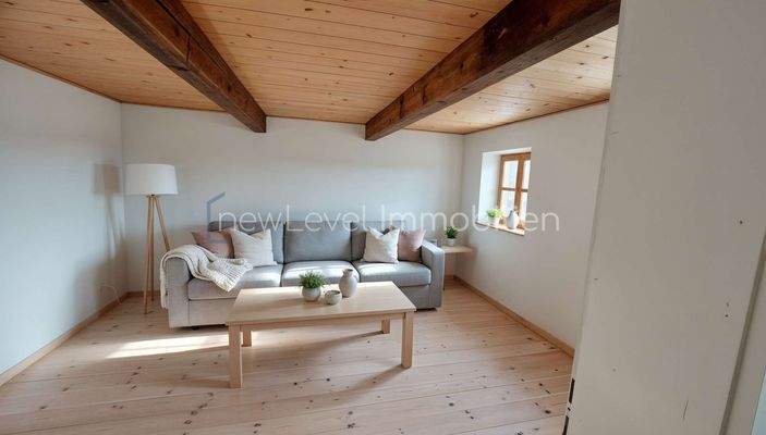 Obergeschoss Fertigstellung visualisiert (KI)