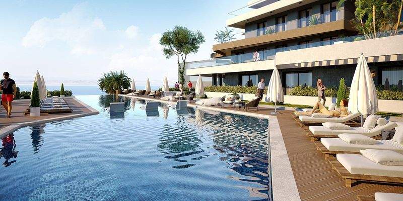 Sea-View Apartments in a Complex with Pools in İzmir Turkey