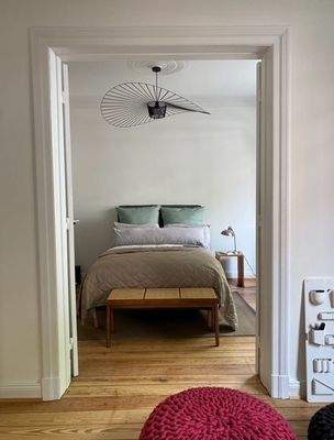 Wohnzimmer mit Jugendstil Durchgang zwischen den Wohnzimmern