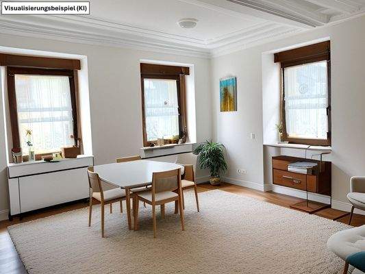 OG Wohnen als Einrichtungsbeispiel (von KI erstellt)