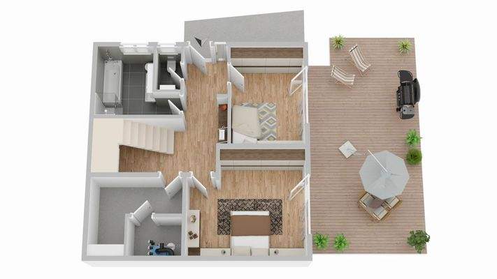 Grundrissskizze Ebene 2