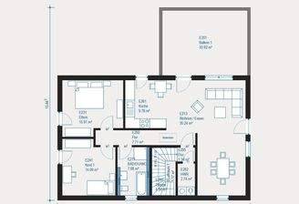 Grundriss Obergeschoss