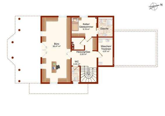 Grundriss Untergeschoss