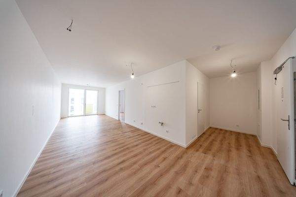 Offener Wohn- und Küchenbereich