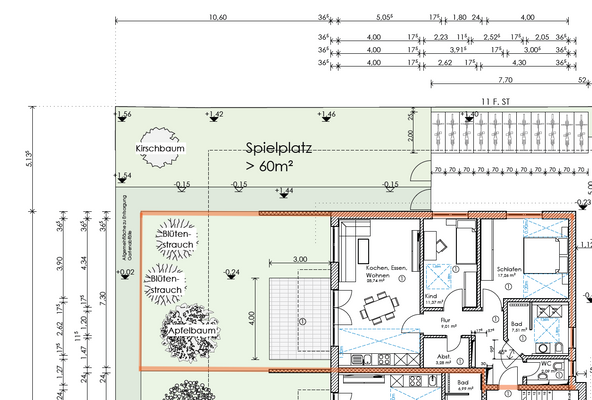 Grundriss Wohnung Nr. 1