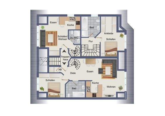 Grundriss Dachgeschoss 1