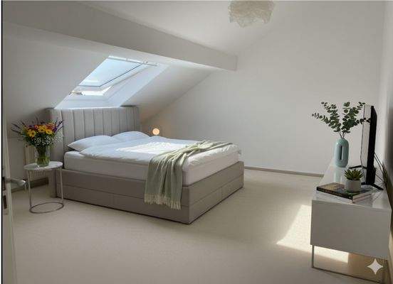 Schlafzimmer Nr.1 visualisiert