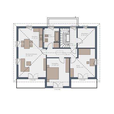Grundriss Obergeschoss