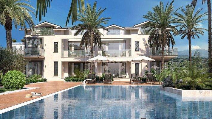 Apartments with Pools Within Walking Distance to Sea in Tatlısu