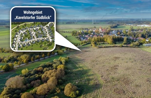 Luftbild Wohngebiet "Kavelstorfer Südblick"