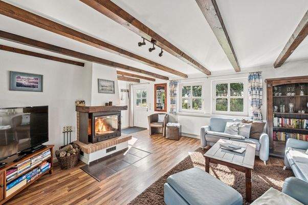 Wohnbereich mit Kamin Wohnung I