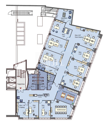 2.OG / 499 m² (Musterplanung)