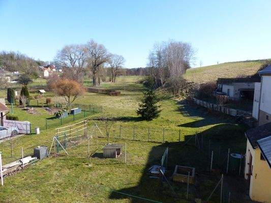 Blick auf das Grundstück 