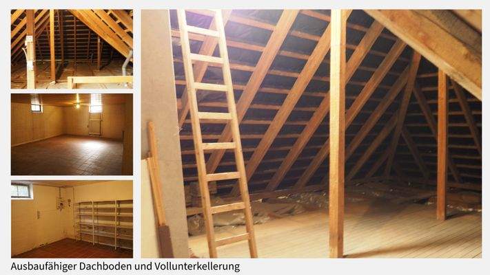 Ausbaureserve Dachboden, Vollkeller