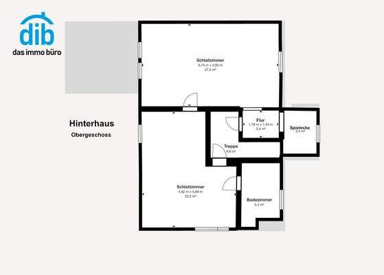 Grundriss Hinterhaus OG
